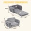 Playpals Kids Sofa Convertible Couch Fold Out Play Couch Toddler Sofa Grey Carousel 10