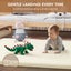 Playpals Kids Play Mat Baby Crawling Soft Leather Cover Plush Foam Padding Beige Carousel 3