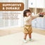 Playpals Kids Play Mat Baby Crawling Soft Leather Cover Plush Foam Padding Beige Carousel 6