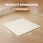 Playpals Kids Play Mat Baby Crawling Soft Leather Cover Plush Foam Padding Beige Carousel 10