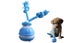 Interactive Dog Ball Toy USB Rechargeable Motion Activated Rolling Ball-Blue Carousel 1