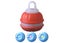 Interactive Dog Ball Toy USB Rechargeable Motion Activated Rolling Ball -Orange Carousel 3
