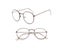 Vintage Men Women Eyeglass Metal Frame Glasses Round Spectacles Clear Lens Carousel 6
