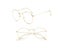 Vintage Men Women Eyeglass Metal Frame Glasses Round Spectacles Clear Lens Carousel 7