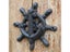 2 Pieces Cast Iron Ships Wheel Door Knocker Outdoor Gate Decor Antique Vintage Carousel 4