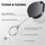 Heart Retractable Key Chain Heavy Duty ID Card Clip Lanyard Extendable Keychain Carousel 8