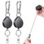 Heart Retractable Key Chain Heavy Duty ID Card Clip Lanyard Extendable Keychain Carousel 10