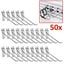 50PCS BULK Slatwall Hooks 150mm 100mm Slat Wall Grooved Panel Hook 3.2MM Carousel 1
