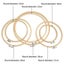 10PCS Bamboo Embroidery Hoops Ring Sewing Frame Cross Stitch Craft Wedding Xmas Carousel 12