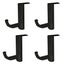 4 Pack Plastic Headphone Holder Earphone Headset Hanger Rack Stand Hook Computer Carousel 10
