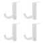 4 Pack Plastic Headphone Holder Earphone Headset Hanger Rack Stand Hook Computer Carousel 19