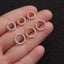 Pave 18K Zirconia Earring nose lip Cartilage Hoop Septum body Piercing 6-8mm Carousel 3