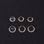 Pave 18K Zirconia Earring nose lip Cartilage Hoop Septum body Piercing 6-8mm Carousel 4