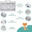 Baby Portable Diaper Travel Nappy Changing Pad Folding Waterproof Mat Bag New Carousel 17