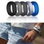 Silicone Wedding Engagement Ring Men Women Rubber Band Gym Sport Flexible Carousel 4