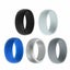 Silicone Wedding Engagement Ring Men Women Rubber Band Gym Sport Flexible Carousel 5