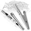50PCS Single Prong Iron Alligator Clips W/ Teeth Aligator Clip Test Carousel 4