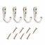10X Hooks Wall Hanger Stainless steel Coat Hat Clothes Robe Holder Rack Hook Carousel 2