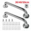 2pcs Safety Rail Wall Grab Bar Pull Shower Handle Bathroom 304 Stainless Steel Carousel 1