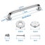 2pcs Safety Rail Wall Grab Bar Pull Shower Handle Bathroom 304 Stainless Steel Carousel 2