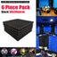 6pcs Black Acoustic Soundproofing Foam Studio Sound Absorption Panels Carousel 7