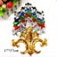 1 Piece Gold Sequined Appliques Iron On Embroidered Patches Cosplay Costumes Carousel 5