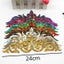 1 Piece Gold Sequined Appliques Iron On Embroidered Patches Cosplay Costumes Carousel 3
