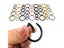 Metal Spring Gate O Ring Openable Leather Bag Belt Strap Buckle Keyring Carousel 3