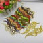 Iron On Appliques 3D Flower Patches Party Secoration Gold Embroidery Vintage Carousel 3