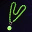 Uranium Glass Beaded choker with cabochon pendant Carousel 3