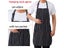 New Black Cooking Baking Aprons Adjustable Sleeveless Apron Stripe Bib With Carousel 8