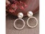 Simple Gold Metal Pearl Hoop Earrings For Women Party Jewelry Carousel 4