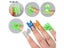 KADS Nail Form Multi Function C Curve Pinching Clips Clamp 4 Colors Acrylic Carousel 2