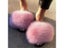 Sexy Faux Fur Slippers Women Furry Fluffy Slippers Outdoor Indoor Home Flat Carousel 4