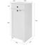 White Bathroom Cabinet With Laundry Basket And Drawer Carousel 4