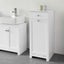 White Bathroom Cabinet With Laundry Basket And Drawer Carousel 7