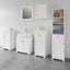 White Bathroom Cabinet With Laundry Basket And Drawer Carousel 8