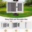 Portable Wooden Pet Dog Kennel Crate Cage Carousel 10