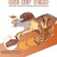 Remote Control Dinosaur Toys for Boys with Roaring Sound Light Up-3701 Brown Carousel 4