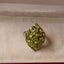 LARGE STERLING SILVER PERIDOT RING Carousel 1