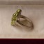 LARGE STERLING SILVER PERIDOT RING Carousel 2
