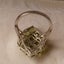 LARGE STERLING SILVER PERIDOT RING Carousel 4