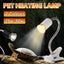 E27 Reptile Heating Light Turtle Lizard UVB + UVA Pet Heat Lamp Clip Holder Carousel 12