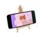 Lightweight Wooden Cellphone Holder Stable Tripod Desktop Phones Stand Deco Carousel 3