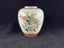 Vintage Japan Satsuma Handpainted Peacock Urn Vase Carousel 1