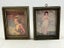 Vintage Pair Of Framed Miniature Prints Carousel 1
