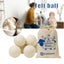 6Pcs Wool Tumble Dryer Balls Natural Reusable Laundry Clean Practical Home Carousel 3