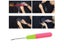 Factory Selling 1 Piece 15Cm Pink Lemon Color Plastic Knitting Crochet Hook Carousel 7
