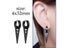 1 Pair Punk Black Multiple Styles Stainless Steel Stud Earrings For Men And Carousel 1