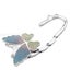 Floral Round Foldable Table Hook Bag Handbag Hanger Holder Tote Purse Metal Carousel 3